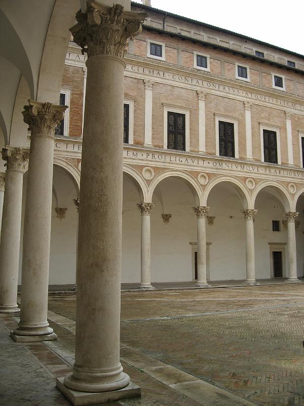 Urbino - Palazzo Courtyard